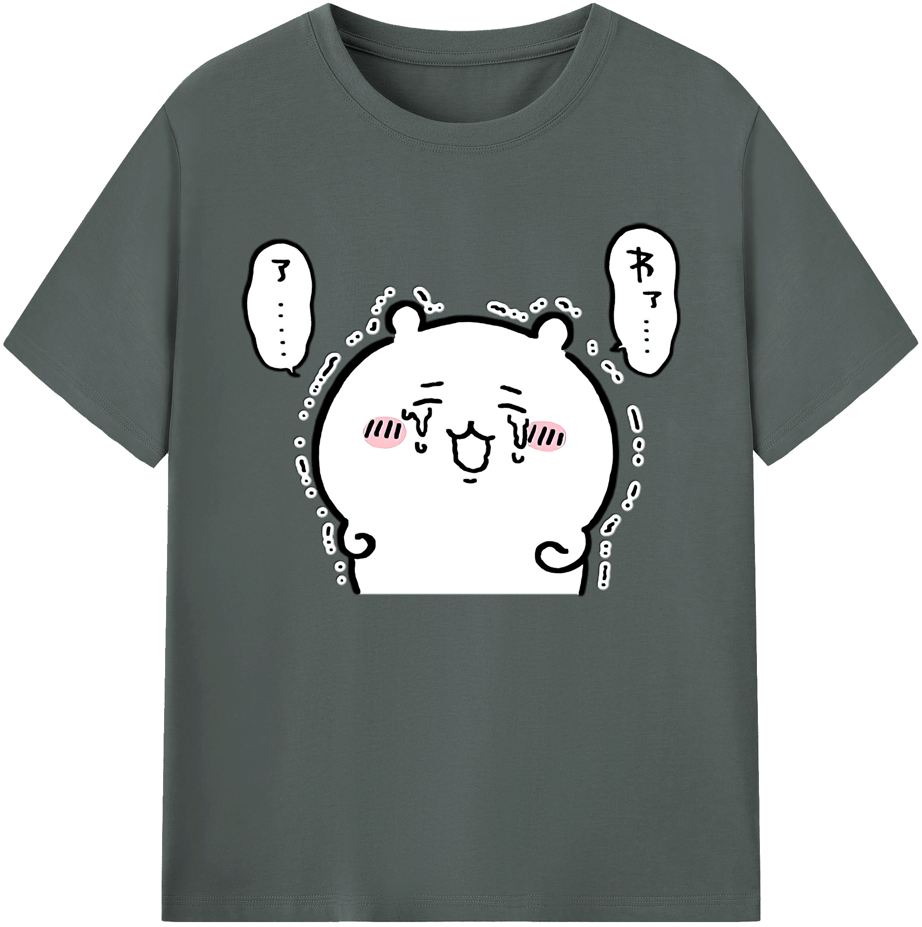 （画像用） ちいかわ ちいかわ Chii-kawa chiikawa 綿100％ メンズ半袖Tシャツ｜肌触りやわらか＆通気性